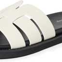 The Drop Women's Mila Slide (9, Cream/Black)