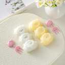 Handmade Cute Lamb Taba Squishy Toys Ultra Soft Squishy Fidget Toys Squeeze Toys for Kids & Adults (Yellow+White)