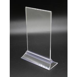 FixtureDisplays® 8.5 x 11" Sign Holder for Tabletops,Double-Sided - Clear 19026, 3 Pack