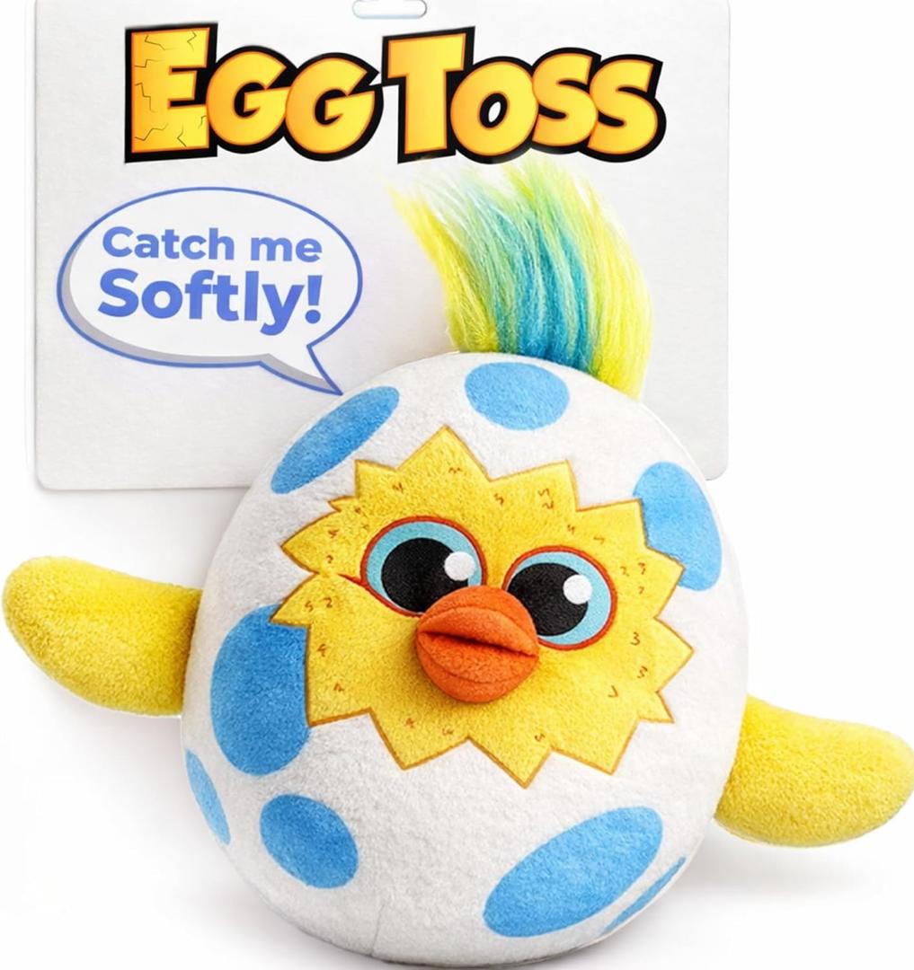 Move2Play, Easter Egg Toss Kids Game | Easter Basket Stuffer & Gift for Kids Ages 3-8+ | Hilarious Indoor/Outdoor Game | Fun Easter Toy for Toddlers, Boys & Girls