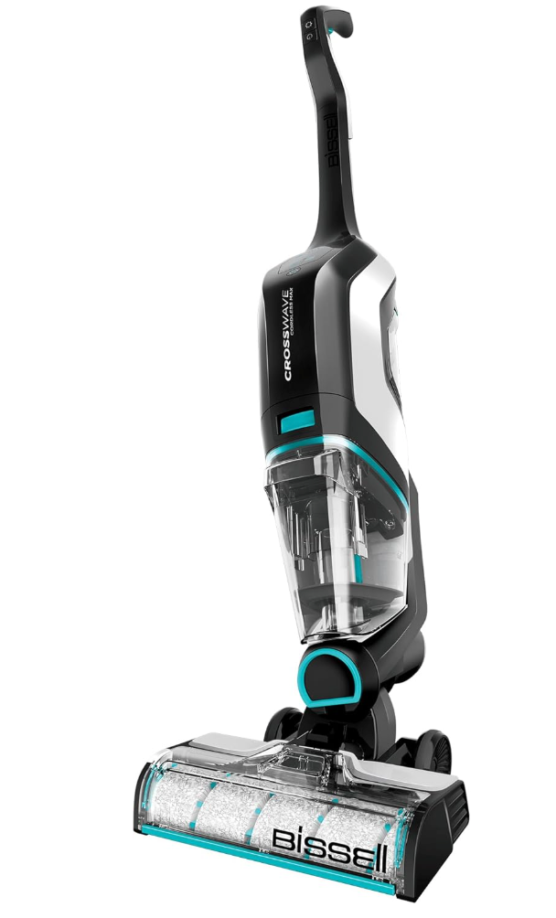 Bissell CrossWave Cordless Max Vacuum Mop All in One Wet and Dry Vac Combo Hard Floor Cleaner and Area Rugs, Cordless Mop, Pack-in Formulas Included, 2554A