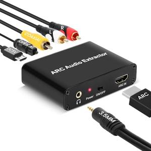 Aodafy HDMI ARC Audio Extractor, HDMI ARC to Optical RCA Audio Adapter, for TV to Sound bar Sound System Speaker Amplifier