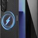Ruky Magnetic Case for Z Fold 7, with Privacy Screen Protector, Z Fold 7 Slim Case [Compatible with MagSafe], Ultra-Thin Protective Full Body Phone Cover for Samsung Galaxy Z Fold 7 5G, Carbon Fiber