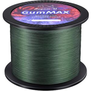 GumMAX 545/1093/1640yds 5-100LB 8X Braided Fishing Line Abrasion Resistant Superline Zero Stretch & Smaller Diameter Confuse & Never Fade in Saltwater and Freshwater