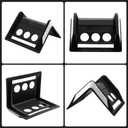 24Pack Flatbed Strap Protector Corner Edge Protector Plastic Black for Cargo Loads Box Truck Equipment Webbing to Protect Cargo