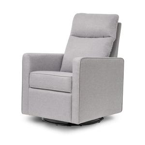 DaVinci Gabby 360 Swivel Glider Nursery Chair - High Pillowback Glider Rocking Chair - GREENGUARD Gold, FSC & Certi-PUR US Certified - Comfy Swivel Chair for Living Room and Nursery (Misty Grey)