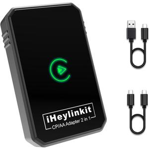 Faster Wireless Carplay Adapter - Seamless Car Play Adapter Compatible with Apple iPhone 10+ Android 11+, Easy Use 2 in 1 Dongle Connection for Android Auto Converting Wired to Wireless (Black)