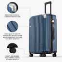 LEVEL8 Large Suitcase, 28 inch Luggage with Spinner Wheels, checked luggage