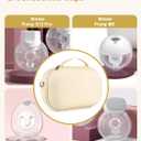 Breast Pump Storage for Hands-Free Breast Pumps with Nipple Ruler, Wearable Breast Pump Case Compatible with Momcozy/Willow/eufy/Security/Medela/Bluefair Wearable Breast Pumps