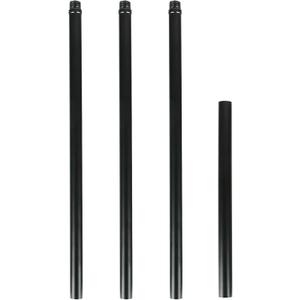 11.8 Inch Matte Black Threaded Extension Rod for Pendant Light, Island Lighting, Chandeliers, Celing Lighting Fixture downrods & Stems
