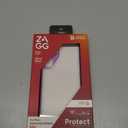 ZAGG Santa Cruz Samsung Galaxy S24+ Case - Ultra Slim, Clear Case with Color Accents, Graphene-Strengthened, Drop-Resistant, Grape Purple