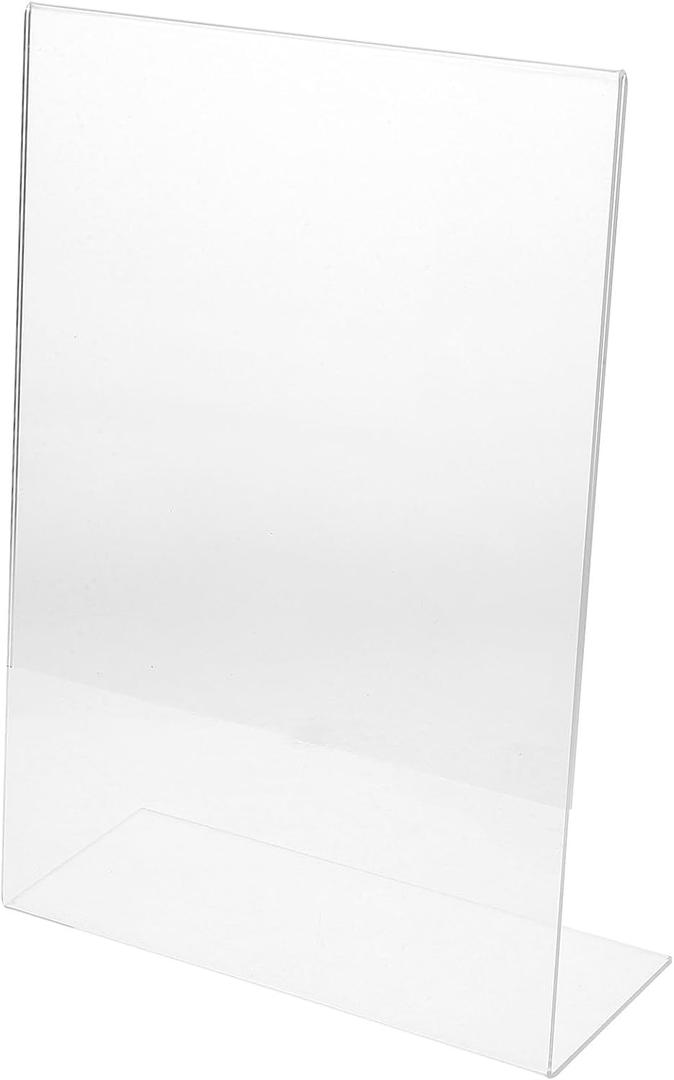 MAGICLULU Acrylic Clear Ergonomic Writing Slope Transparent Desktop Painting Board for Desktop Table Drawing Reading Book Writing Board Rack 11.79X8.25X2.36Inch, Pack Of 5