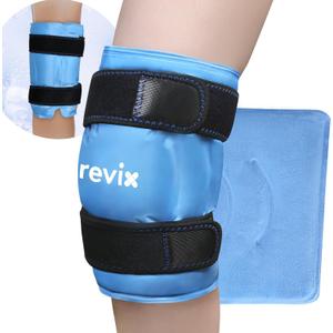 REVIX 19" Extra Large Knee Ice Pack Wrap Around Entire Knee, Reusable Gel Cold Pack for Discomfort and Post-Workout Fatigue, Cold Compress, Enhance Comfort and Recovery