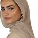 ANKOMINA Women Soft Cotton Muslim Jersey Hijab Head Wrap Scarves Fashion Long Scarf Shawls (Apricot(modal))