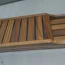 VaeFae Teak Bathtub Tray, Wooden Bath Caddy for Bathtub, Bath Tub Wood Table for Tub, 39.8" x 6" x 1.8"