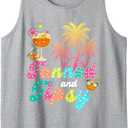 Tanned Tipsy Beach Summer Vacation Gift For Family Friend Tank Top XL