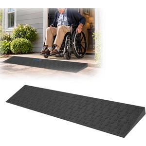 Ruedamann 1.4" Rise Threshold Ramps for Doorways, 35.5'' Wide Rubber Ramp