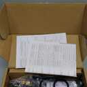 Water Pressure Booster Pump 110v 5.5 GPM 70 PSI, Self Priming Industrial Water Pump with Power Plug, Pipe Fittings Brass Connector Strainer Filter for Kitchen Bathroom Rv Marine Caravan Garden(Black)