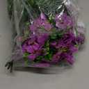 Lifewit Artificial Flowers for Outdoor Indoor, 24 Bundles Plastic Fake Flowers Daisy with Eucalyptus Leaves for Home Garden Decor, Porch, Window Box(Mix for Fuchsia Purple)