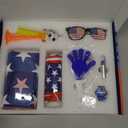 Soccer Fan Gear Set for 2026 World Tournament, Soccer Party Favors Kit with Flag,Scarf, Face Paint, Clapper, Horn&Glasses,Supporter Accessories for Game Day, Sports Event, Gift