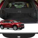 Powerty Cargo Cover for GMC Acadia/Chevy Traverse 2024 2025 /Buick Enclave 2025,Retractable Trunk Cover GMC Acadia Accessories,Privacy Security Shield Shade Cover Black