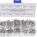 #6-32 UNC Stainless Steel Phillips Flat Head Machine Screws Nuts Assortment Kit