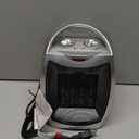 GiveBest Portable Electric Space Heater with Thermostat, 1500W/750W Safe and Quiet Ceramic Heater Fan, Heat Up 200 Square Feet for Office Room Desk Indoor Use, Silver