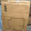 3W Floor Mats Fit for 2019-2024 2025 Chevy Silverado/GMC Sierra 1500 & 2020-2024 2025 Chevrolet Silverado/GMC Sierra 2500 HD/3500HD Crew Cab TPE All Weather Custom Fit, with Factory Carpeted Storage