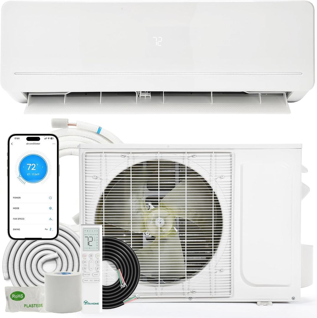YITAHOME 12000 BTU Mini Split AC/Heating System115V 20 SEER2