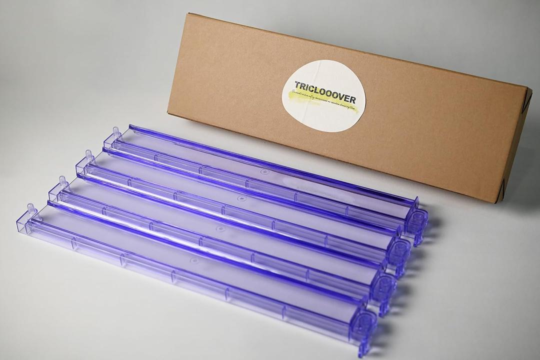 TRICLOOOVER Mahjong Racks And Pushers ;Light Purple American Mahjong Racks