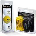 Team Golf NCAA Logo Imprinted Golf Balls (3 Count) & 2-3/4" Regulation Golf Tees (50 Count), Multi Colored