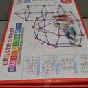 Fort Building Kit for Kids,STEM Construction Toys, Christmas & Birthday Gift for 4 5 6 7 8 9 10 11 12 Years Old Boys and Girls,Ultimate Creative Set for Indoor & Outdoors Activity,140 Pcs,Original (Red)