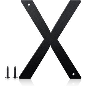 12 Inch House Numbers and Metal Letters for Outdoor Signs, House Numbers for Outside, Aluminum Address Letters and Numbers for Door, Mailbox, Garden, Perfect for Home or Office (Letter X)