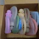 PandaEar 7-Pack Reusable Silicone Baby Food Pouches with Handles, 4oz Refillable Squeeze Pouches for Toddlers & Infants, BPA-Free Self-Feeding Yogurt & Smoothie Bags, Includes 2 Funnels