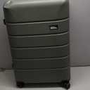 Eddie Bauer Glacier Checked 30" Luggage | Hardside | Spinner Wheels | Expandable | Lightweight | Travel Essentials - Sprig Green