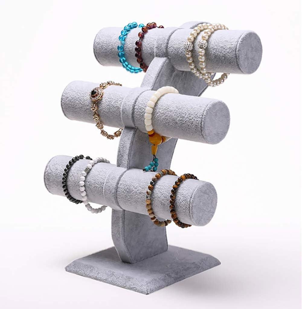 Jewelry Stand Holder Storage Necklaces Three-Layer Bracelet Rack Hanging Bracelets Shelf Bracelet Jewelry Shelf Jewelry Storage Watch Rack Jewelry Display Props