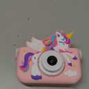 Envyvip Unicorn Toys Camera for Kids Girls Age 3-8, Toddler Kids Digital Camera Christmas Birthday Gifts for 3 4 5 6 7 8 Years Old Girl, Cute Selfie Video Camera, HD 1080P, 32GB SD Card Included, Pink