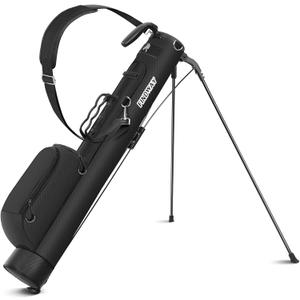 Findway Golf Stand Bag, Upgraded Par 3 Golf Bag Pitch n Putt Small Golf Bag with Ball Holder and Cooler Bag, Lightweight Golf Carry Bag for Men Women