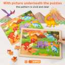 SYNARRY Wooden Puzzles for Kids Ages 4-6, 6 Packs 60 PCs Jigsaw Puzzles Preschool Educational Toys for Children Ages 4-8, Puzzles for Kids Ages 6-8 Boys Girls, Easter Basket Stuffers for Kids
