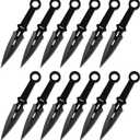 Dispatch Throwing Knives Set of 12, Professional Throwing Knife with Nylon Sheath, Stainless Steel Well Balanced Kunai Throwing Knives for Recreation and Competition
