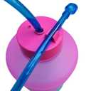Hands-Free Water Bottle with 47" Long Straw - 2.2L BPA-Free Water Jug for Pregnant, Breastfeeding & Postpartum.