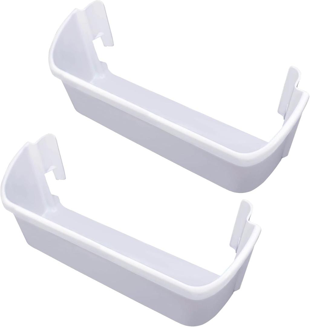 2 pack 240323001 Refrigerator Door Bin Side Shelf Replacement Part fit for Frigidaire Electrolux kenmore, Repalce 240323007, 890954, AP2115741, AH429724, EA429724, PS429724(15.95in long)