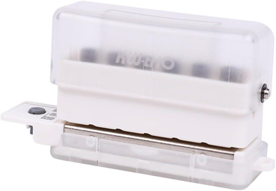 6 Hole Paper Punch,Handheld Mini Puncher Support Multiple 20/26/30 Hole Punching 5.5mm Aperture for A4 A5 B5 Notebook Scrapbook Diary Planner Calendars Agenda Greeting Card DIY Office Home (Transparent)