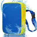 Back Float Kids Swim Belt with EPE Material, Pool Swimming Training Device with Adjustable Safety Buckle, Skin Friendly Swim Float for Kids Children Toddler Swim Beginners (Blue)