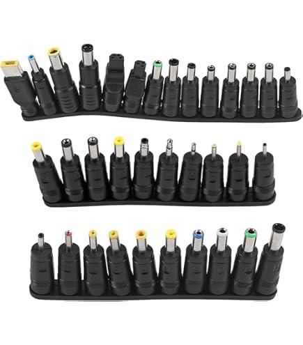 Universal 14 Pcs DC 5.5x2.1mm Connectors Plug Kit Laptop Notebook Input DC Plug Set DC Power Adapter Connector Female Adapter Base
