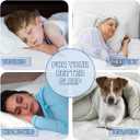 Abstract Bed Mattress Protector Waterproof - Quilted Mattress Pads Fitted - Breathable Soft Topper RV/Travel Trailer - Noiseless - Machine Washable - 44" x75" White