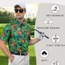 uideazone Golf Shirts for Men Dry Fit Polo Shirt Short Sleeve Moisture Wicking Golf Polos Performance Golf Tennis Shirt (Green, M)