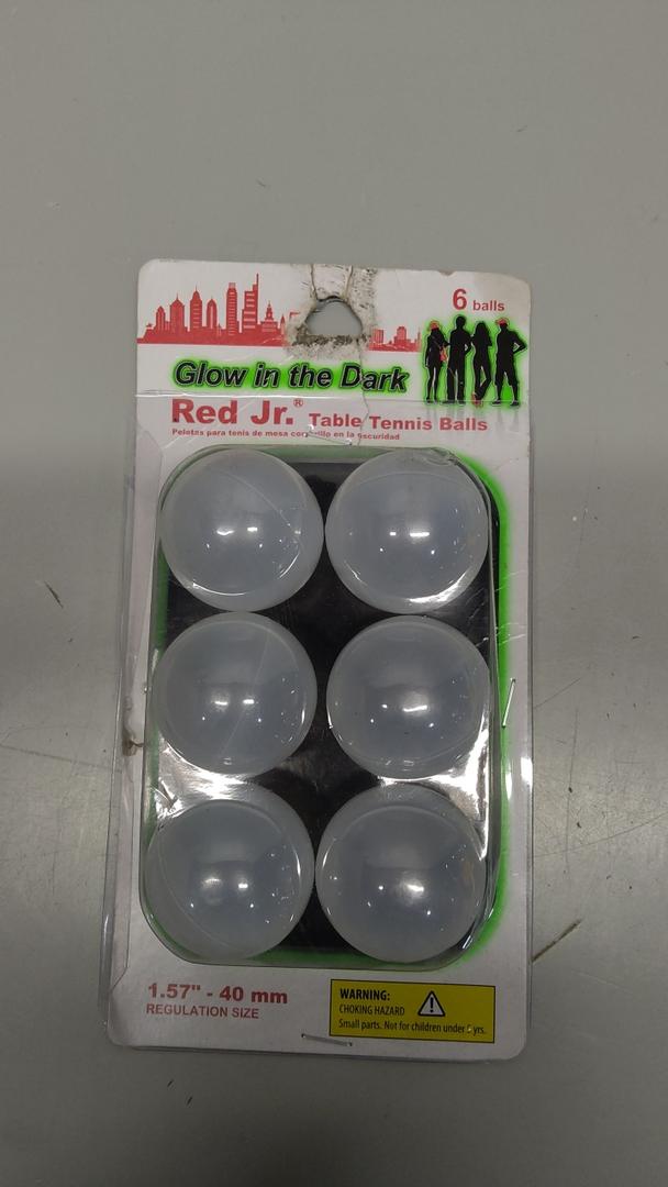 Pong Glow in The Dark Table Tennis Balls (6 Pack)