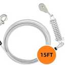 Dog Runner for Yard with 15FT Tie  Large Dogs, Backyard/Park/Camping Use