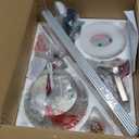 52 Inch Ceiling Fans with Lights and Remote, Brushed Nickel Flush Mount Low Profile Ceiling Fan for Bedroom, Living Room, Patio, Dimmable 6 Speeds Noiseless, ETL Listed